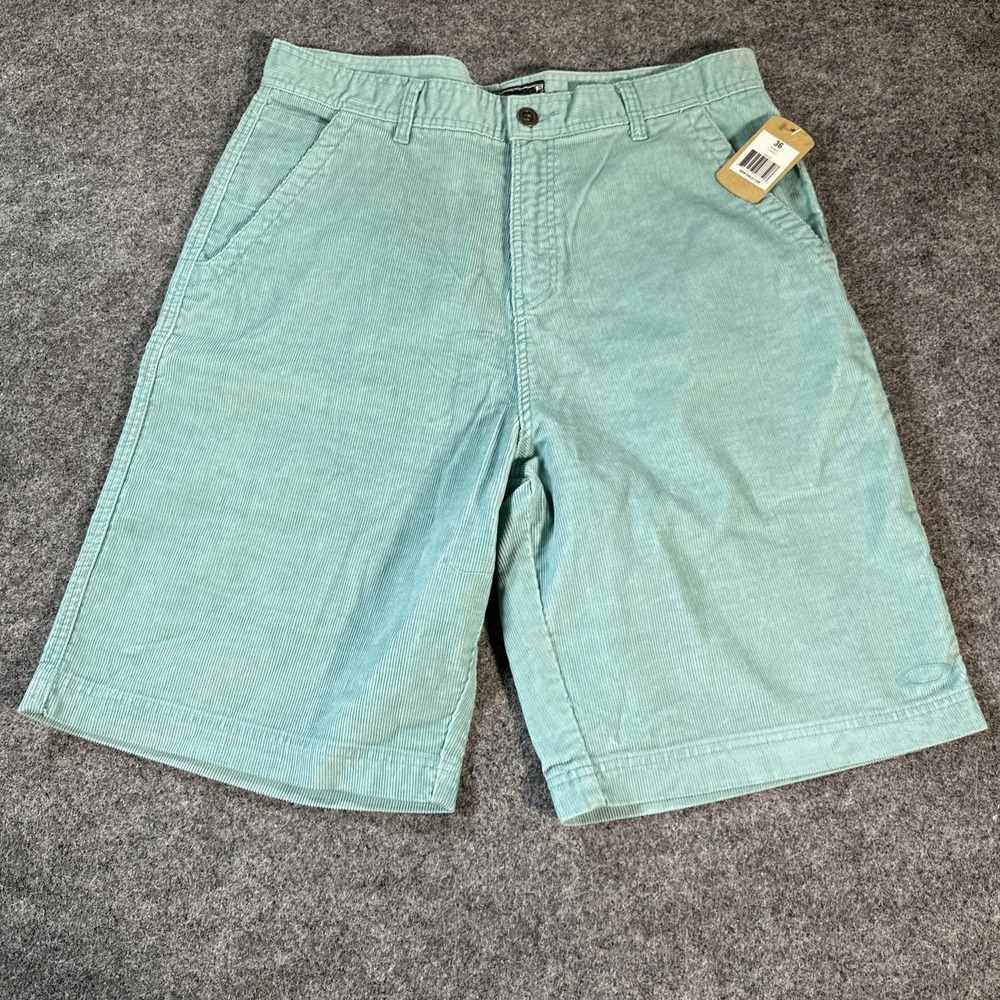 Vintage Oakley Mint Green Linear Cord Shorts Corduroy Y2K Men's 36 Brand New